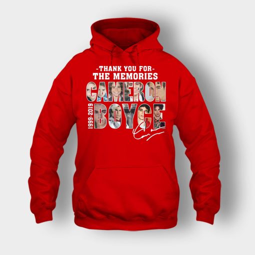 Thank-You-For-The-Memories-Cameron-Boyce-RIP-1999-2019-Signature-Unisex-Hoodie-Red