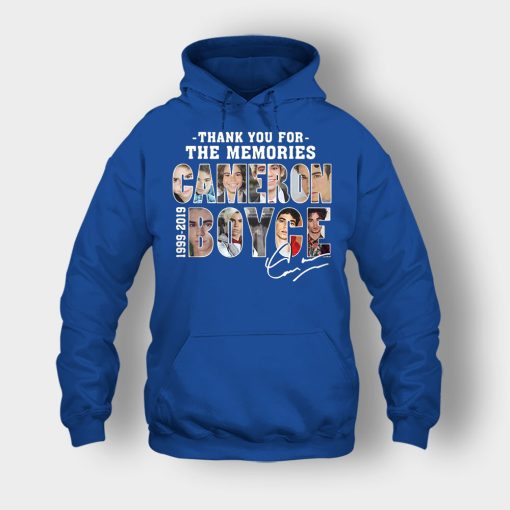 Thank-You-For-The-Memories-Cameron-Boyce-RIP-1999-2019-Signature-Unisex-Hoodie-Royal