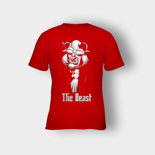 The-Beastfather-Disney-Beauty-And-The-Beast-Kids-T-Shirt-Red