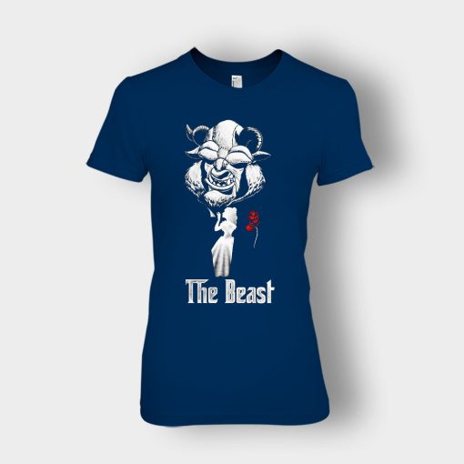 The-Beastfather-Disney-Beauty-And-The-Beast-Ladies-T-Shirt-Navy