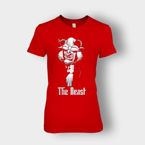 The-Beastfather-Disney-Beauty-And-The-Beast-Ladies-T-Shirt-Red