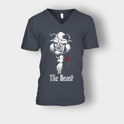 The-Beastfather-Disney-Beauty-And-The-Beast-Unisex-V-Neck-T-Shirt-Dark-Heather