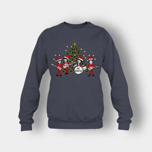 The-Beatles-Santa-Claus-Christmas-Crewneck-Sweatshirt-Dark-Heather