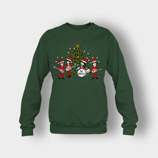 The-Beatles-Santa-Claus-Christmas-Crewneck-Sweatshirt-Forest