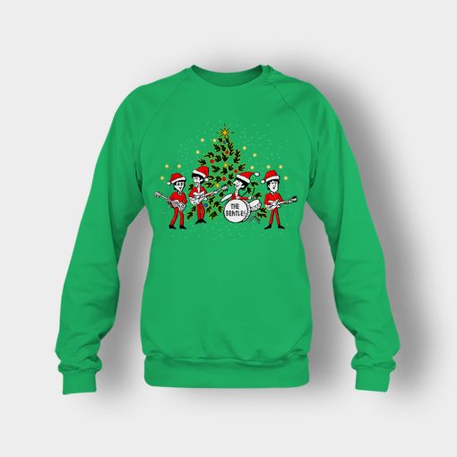 The-Beatles-Santa-Claus-Christmas-Crewneck-Sweatshirt-Irish-Green