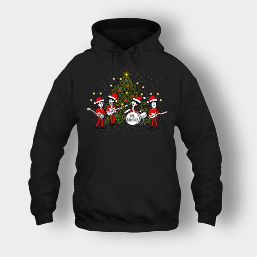 The-Beatles-Santa-Claus-Christmas-Unisex-Hoodie-Black