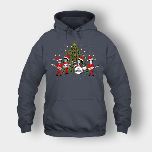 The-Beatles-Santa-Claus-Christmas-Unisex-Hoodie-Dark-Heather