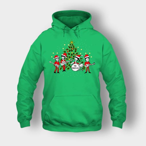 The-Beatles-Santa-Claus-Christmas-Unisex-Hoodie-Irish-Green