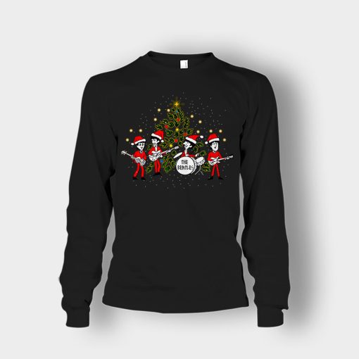 The-Beatles-Santa-Claus-Christmas-Unisex-Long-Sleeve-Black