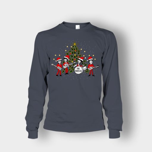 The-Beatles-Santa-Claus-Christmas-Unisex-Long-Sleeve-Dark-Heather