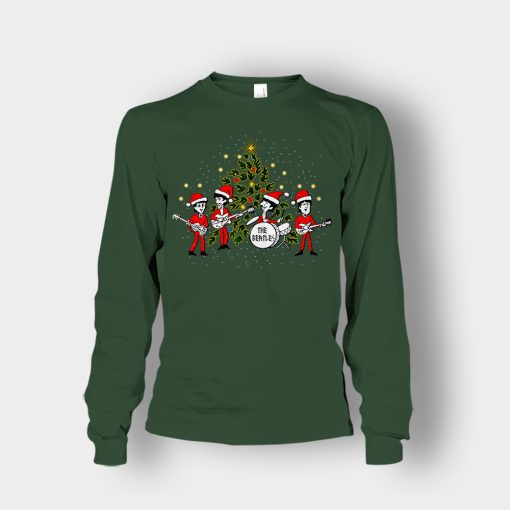 The-Beatles-Santa-Claus-Christmas-Unisex-Long-Sleeve-Forest