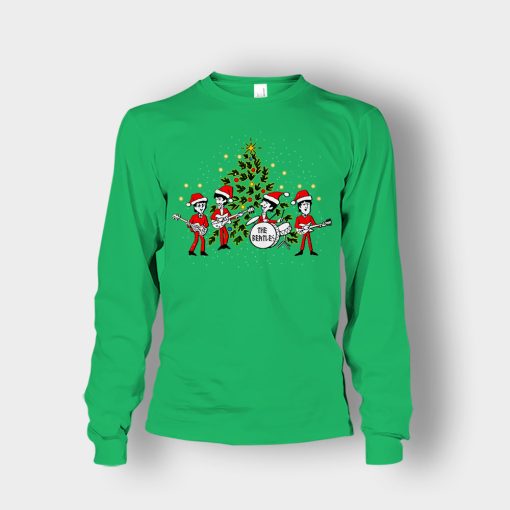 The-Beatles-Santa-Claus-Christmas-Unisex-Long-Sleeve-Irish-Green