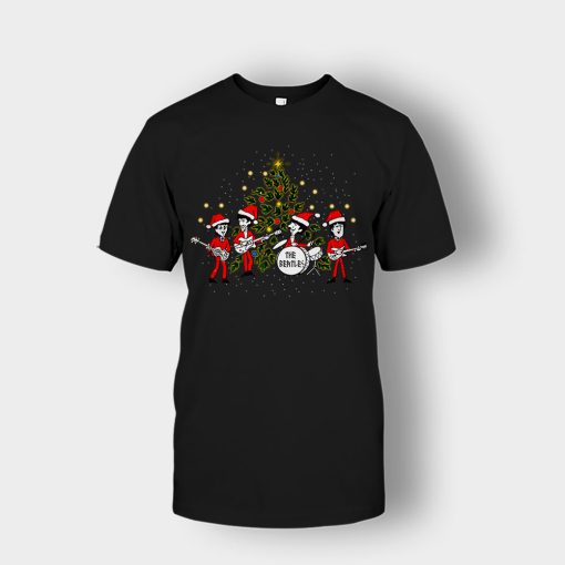 The-Beatles-Santa-Claus-Christmas-Unisex-T-Shirt-Black