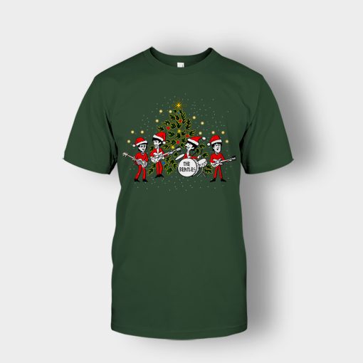 The-Beatles-Santa-Claus-Christmas-Unisex-T-Shirt-Forest