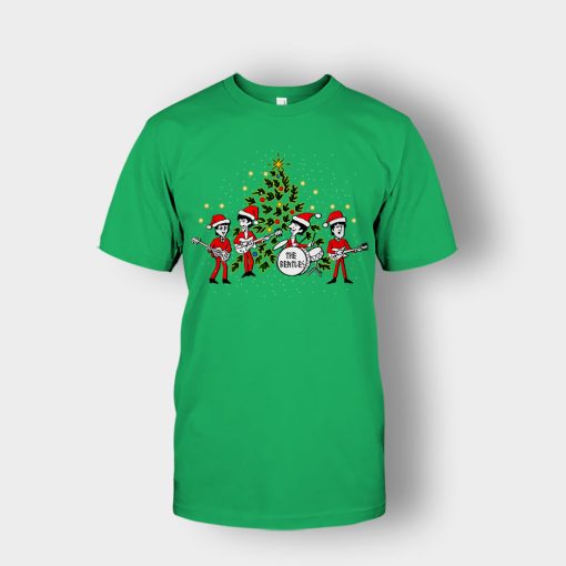 The-Beatles-Santa-Claus-Christmas-Unisex-T-Shirt-Irish-Green