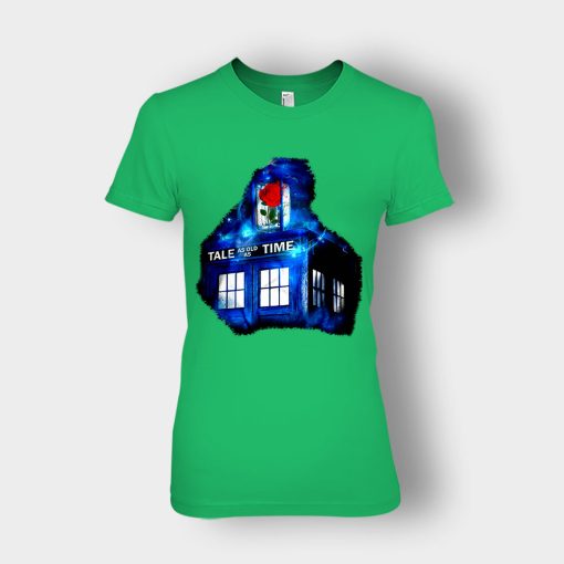 The-Blue-Rose-Disney-Beauty-And-The-Beast-Ladies-T-Shirt-Irish-Green