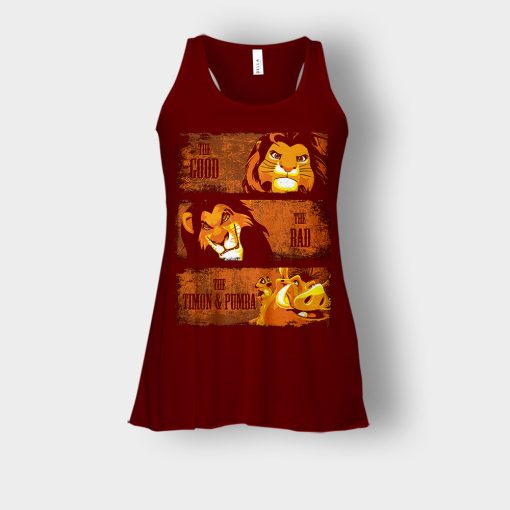 The-Good-The-Bad-And-Friends-The-Lion-King-Disney-Inspired-Bella-Womens-Flowy-Tank-Maroon