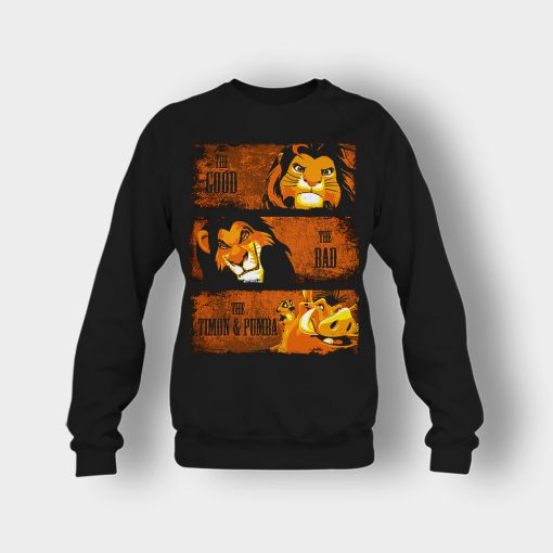 The-Good-The-Bad-And-Friends-The-Lion-King-Disney-Inspired-Crewneck-Sweatshirt-Black