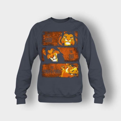 The-Good-The-Bad-And-Friends-The-Lion-King-Disney-Inspired-Crewneck-Sweatshirt-Dark-Heather