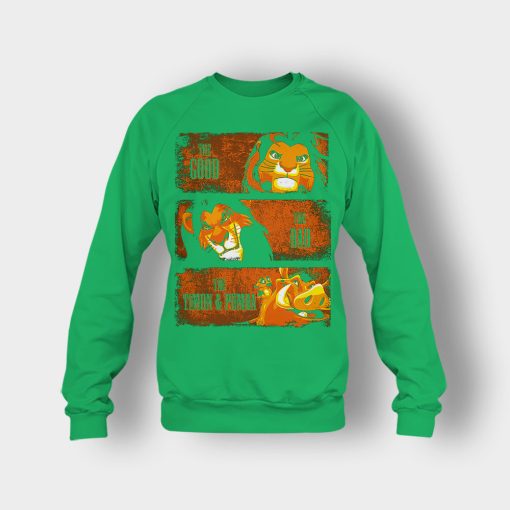 The-Good-The-Bad-And-Friends-The-Lion-King-Disney-Inspired-Crewneck-Sweatshirt-Irish-Green