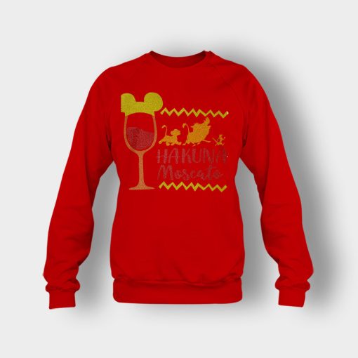 The-Lion-King-Hakuna-Moscato-Disney-Inspired-Crewneck-Sweatshirt-Red