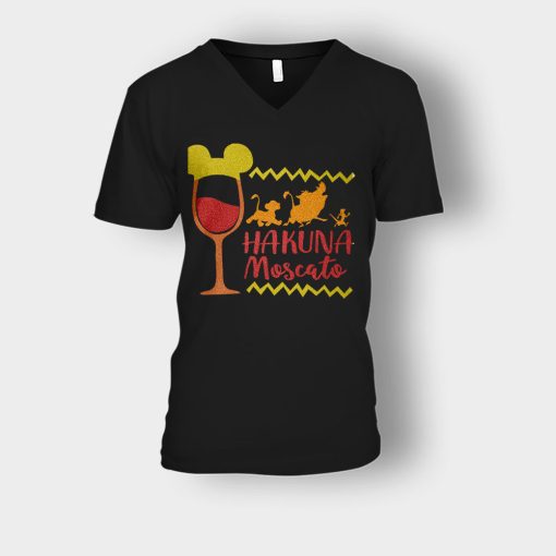 The-Lion-King-Hakuna-Moscato-Disney-Inspired-Unisex-V-Neck-T-Shirt-Black