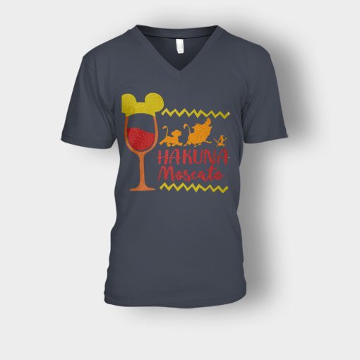 The-Lion-King-Hakuna-Moscato-Disney-Inspired-Unisex-V-Neck-T-Shirt-Dark-Heather