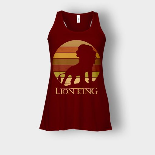 The-Lion-King-Vintage-Retro-The-Lion-King-Disney-Inspired-Bella-Womens-Flowy-Tank-Maroon