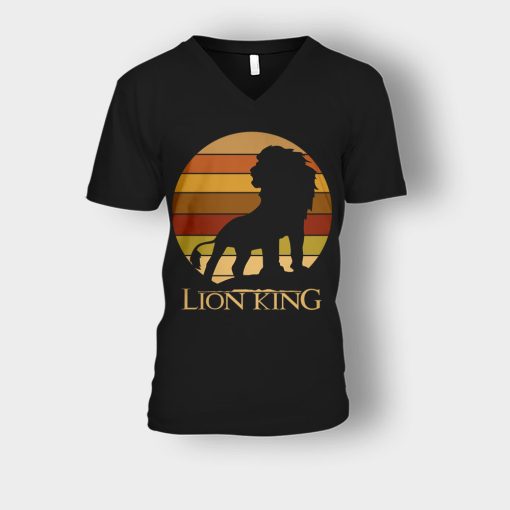 The-Lion-King-Vintage-Retro-The-Lion-King-Disney-Inspired-Unisex-V-Neck-T-Shirt-Black