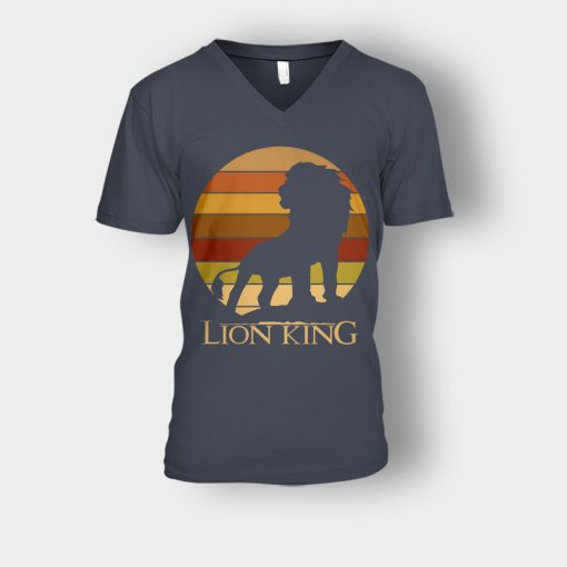 The-Lion-King-Vintage-Retro-The-Lion-King-Disney-Inspired-Unisex-V-Neck-T-Shirt-Dark-Heather