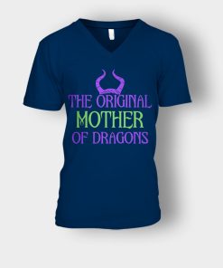 The-Original-Mother-Of-Dragons-Disney-Maleficient-Inspired-Unisex-V-Neck-T-Shirt-Navy