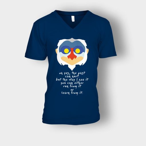 The-Past-Can-Hurt-The-Lion-King-Disney-Inspired-Unisex-V-Neck-T-Shirt-Navy