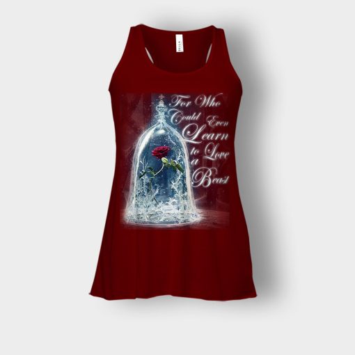 The-Rose-Disney-Beauty-And-The-Beast-Bella-Womens-Flowy-Tank-Maroon