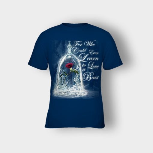 The-Rose-Disney-Beauty-And-The-Beast-Kids-T-Shirt-Navy