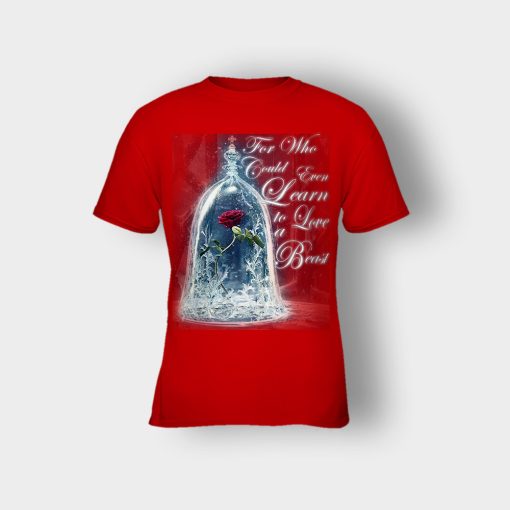 The-Rose-Disney-Beauty-And-The-Beast-Kids-T-Shirt-Red