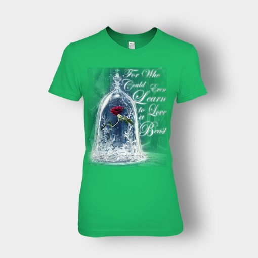 The-Rose-Disney-Beauty-And-The-Beast-Ladies-T-Shirt-Irish-Green