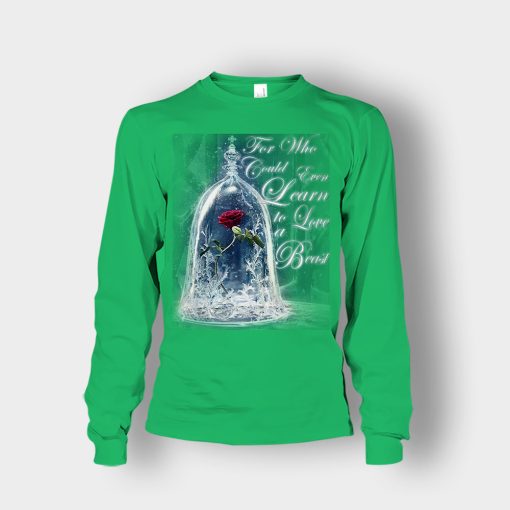 The-Rose-Disney-Beauty-And-The-Beast-Unisex-Long-Sleeve-Irish-Green