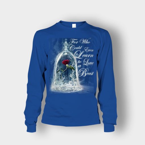 The-Rose-Disney-Beauty-And-The-Beast-Unisex-Long-Sleeve-Royal