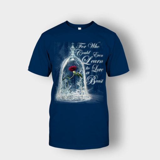 The-Rose-Disney-Beauty-And-The-Beast-Unisex-T-Shirt-Navy