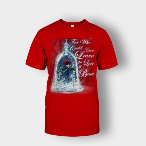 The-Rose-Disney-Beauty-And-The-Beast-Unisex-T-Shirt-Red