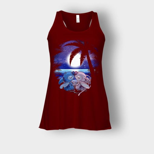 The-Starry-Night-Disney-Lilo-And-Stitch-Bella-Womens-Flowy-Tank-Maroon