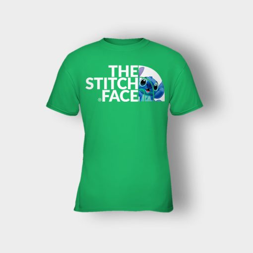 The-Stitch-Face-Disney-Lilo-And-Stitch-Kids-T-Shirt-Irish-Green