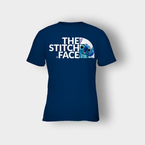 The-Stitch-Face-Disney-Lilo-And-Stitch-Kids-T-Shirt-Navy