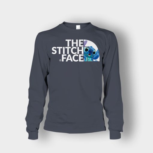 The-Stitch-Face-Disney-Lilo-And-Stitch-Unisex-Long-Sleeve-Dark-Heather