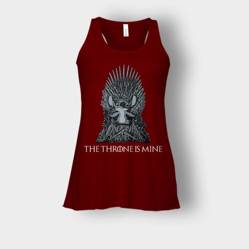 The-Throne-Is-Mine-Disney-Lilo-And-Stitch-Bella-Womens-Flowy-Tank-Maroon