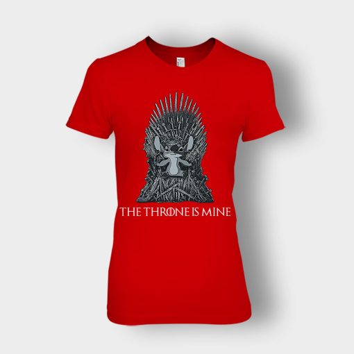 The-Throne-Is-Mine-Disney-Lilo-And-Stitch-Ladies-T-Shirt-Red