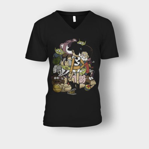 The-Toy-Maker-Disney-Toy-Story-Unisex-V-Neck-T-Shirt-Black