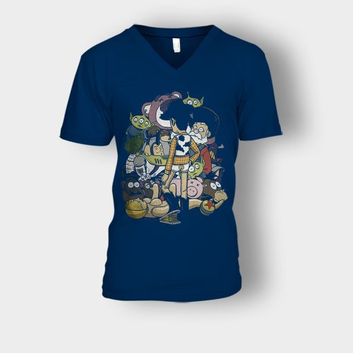 The-Toy-Maker-Disney-Toy-Story-Unisex-V-Neck-T-Shirt-Navy