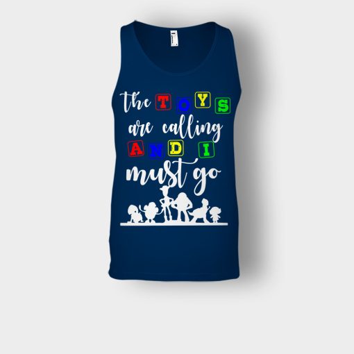 The-Toys-are-Calling-and-I-Must-Go-Disney-Toy-Story-Unisex-Tank-Top-Navy