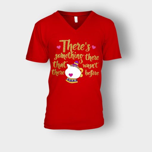 Theres-Something-There-That-Wasnt-There-Before-Disney-Beauty-And-The-Beast-Unisex-V-Neck-T-Shirt-Red